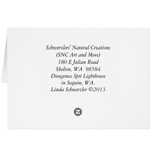 Dungeness Spit Lighthouse in Sequim, WA (Back Horizontal)