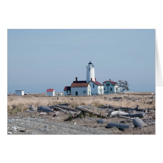 Dungeness Spit Lighthouse in Sequim, WA Cards (Front Horizontal)