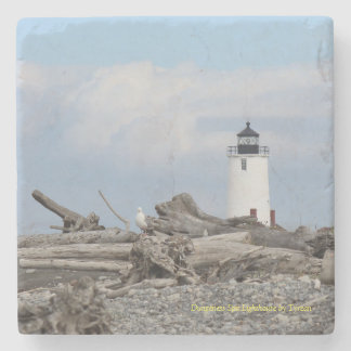 Dungeness Spit Stone Coaster by Tyrean