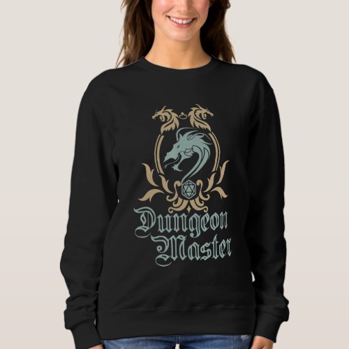 Dungeon And Master Emblem Dungeons  Rpg Dragons Sweatshirt