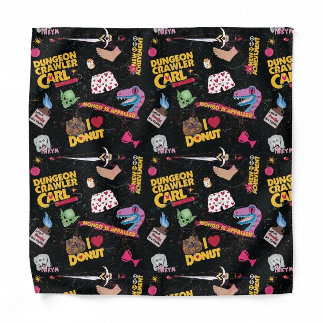 Dungeon Crawler Carl collage Bandana (Front)