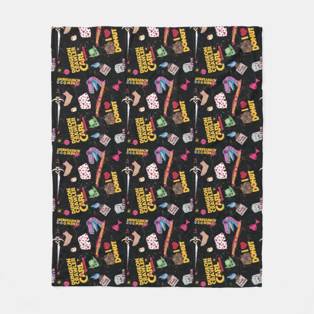 Dungeon Crawler Carl collage Fleece Blanket (Front)