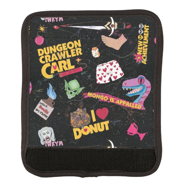 Dungeon Crawler Carl Collage Luggage Handle Wrap (Front)