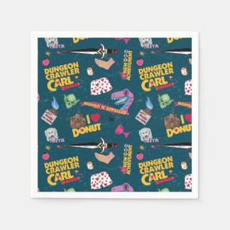 Dungeon Crawler Carl Repeating Blue Napkins