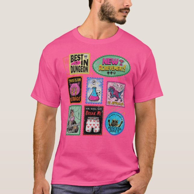 Dungeon Crawler Carl Retro funny T-Shirt (Front)