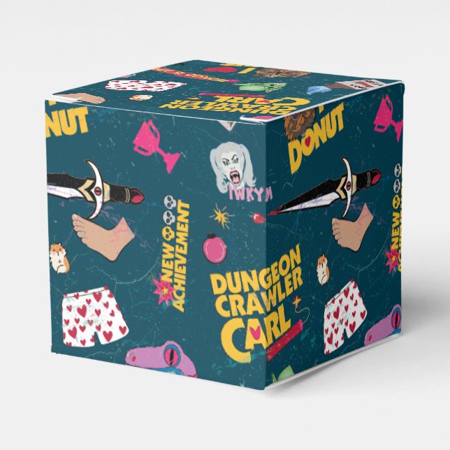 Dungeon Crawler Carl Wrapping Paper Blue Favor Boxes (Front Side)