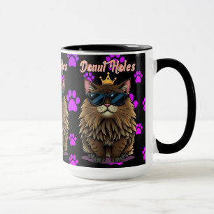 Dungeon Crawler Donut Holes Paw Prints Mug