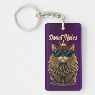 Dungeon Crawler Donut Holes Purple Keychain