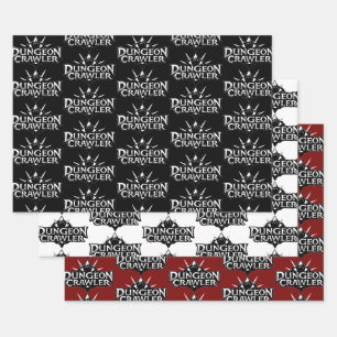 Dungeon Crawler Logo Collection 1 Wrapping Paper Sheets