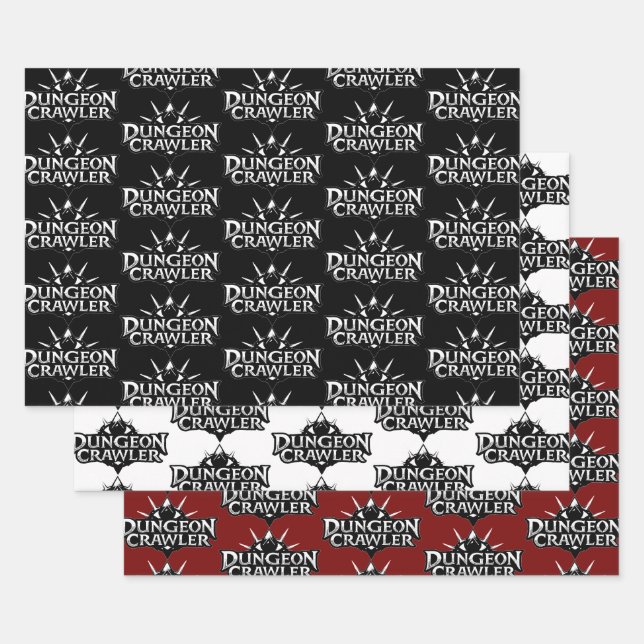 Dungeon Crawler Logo Collection 1 Wrapping Paper Sheets (Set)