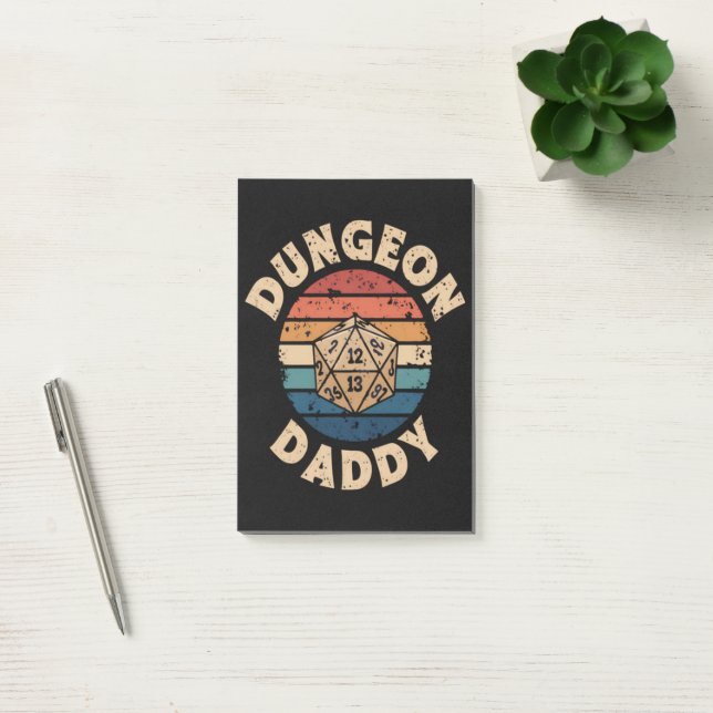Dungeon Daddy Fathers Day Post-it Notes (Office)