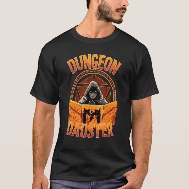 Dungeon Dadster Rpg Gamer Dice Roll Master T-Shirt (Front)