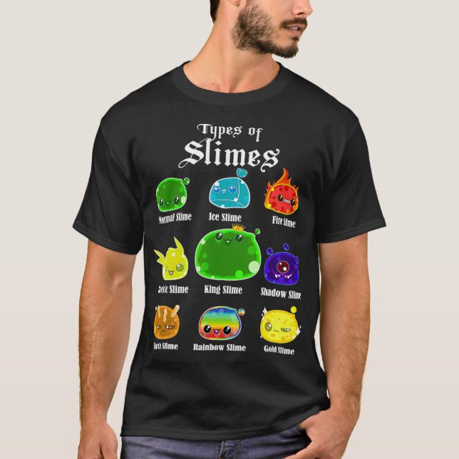 Dungeon Game Dragons Master Slime King RPG  T-Shirt (Front)