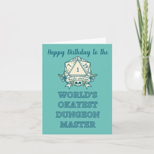 Dungeon Master Happy Birthday Card
