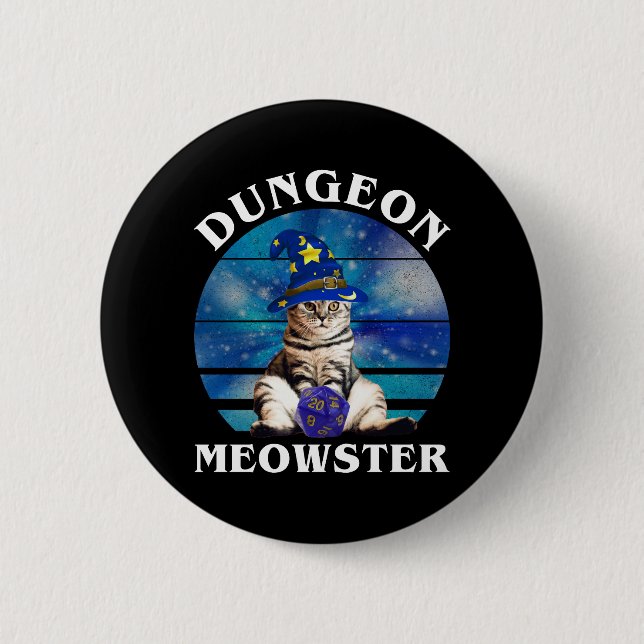 Dungeon Meowster Button (Front)