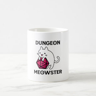 Dungeon Meowster Cat Funny Coffee Mug
