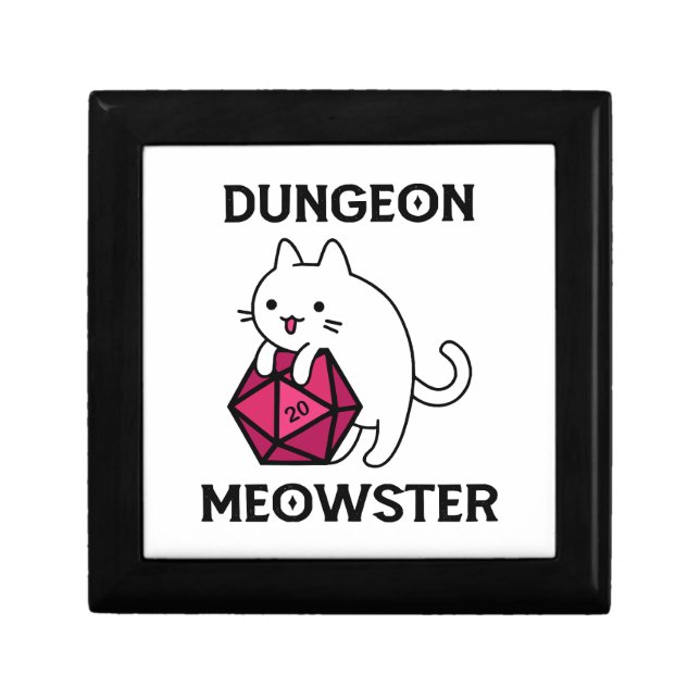 Dungeon Meowster Cat Funny Gift Box (Front)