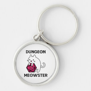 Dungeon Meowster Cat Funny Keychain