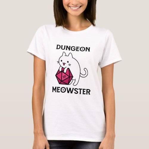 Dungeon Meowster Cat Funny T_Shirt