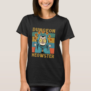 Dungeon Meowster Funny Gamer Cat Long Sleeve T-Shirt