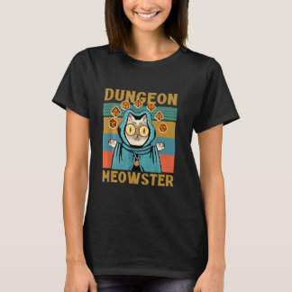 Dungeon Meowster Funny Gamer Cat Long Sleeve T-Shirt