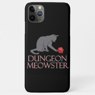 Dungeon Meowster Funny RPG Cat with Dice iPhone 11 Pro Max Case