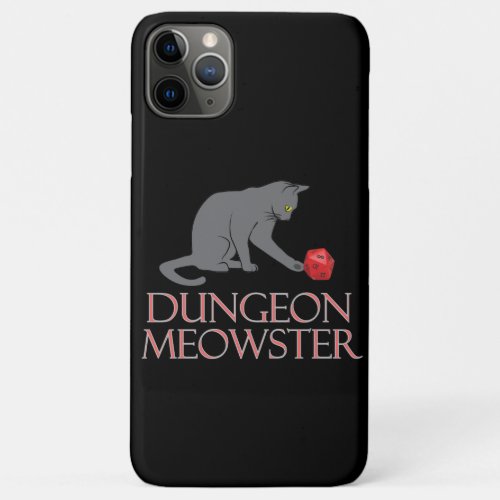 Dungeon Meowster Funny RPG Cat with Dice iPhone 11 Pro Max Case