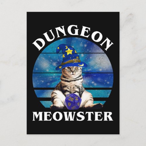 Dungeon Meowster Postcard