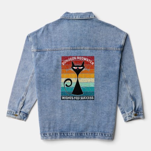 Dungeon Meowster Wishes You Success   Role Player  Denim Jacket