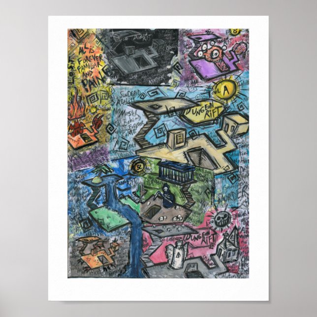 Dungeon Rift Dungeon Painting Poster (Front)