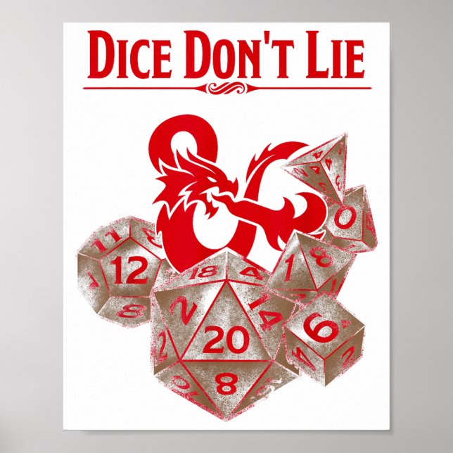 Dungeons &amp; Dragons Red Dice Don't Lie  Poster (Front)