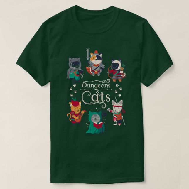Dungeons and Cats 3  T-Shirt (Design Front)