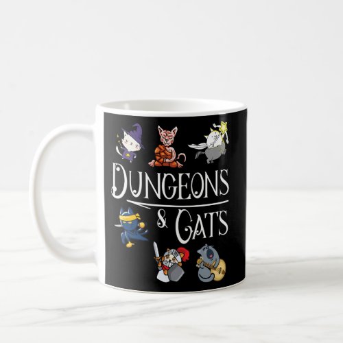 Dungeons And Cats Dragon Cat Kitten Kitty Coffee Mug