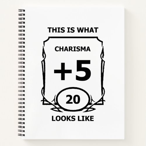 Dungeons and Dragons Charisma Notebook