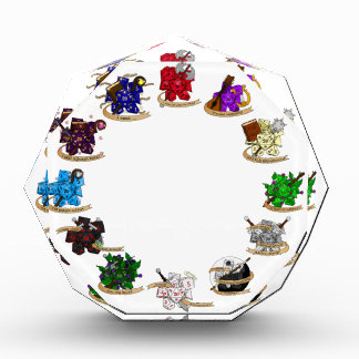 Dungeons and Dragons Class Dice Designs Acrylic Award