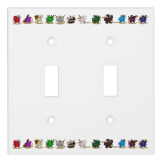 Dungeons and Dragons Class Dice Designs Light Switch Cover
