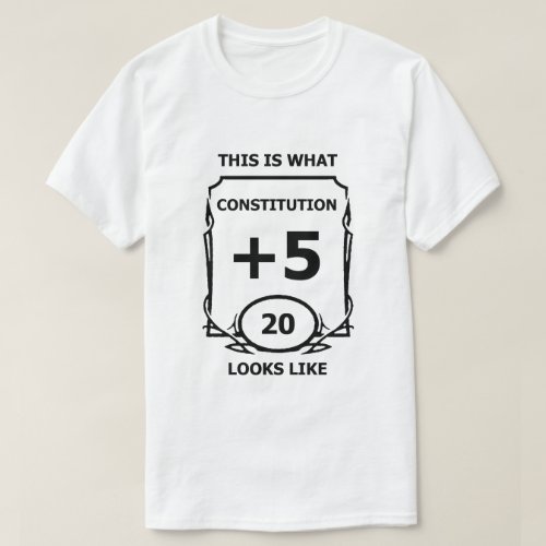 Dungeons and Dragons Constitution T Shirt