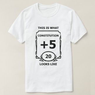 Dungeons and Dragons Constitution T Shirt