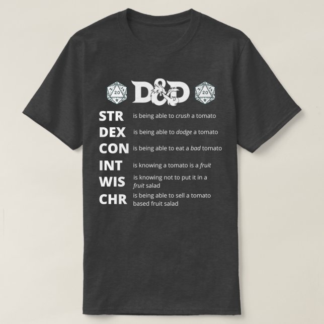 Dungeons and Dragons gift  T-Shirt (Design Front)