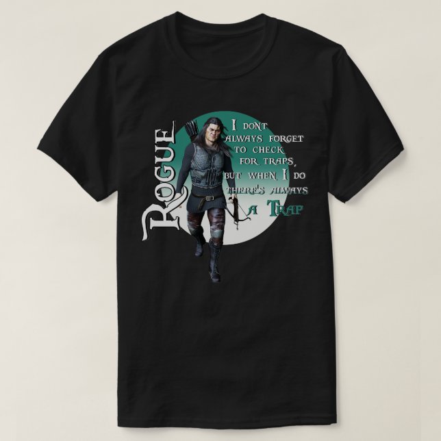Dungeons and Dragons Rogue T-Shirt (Design Front)