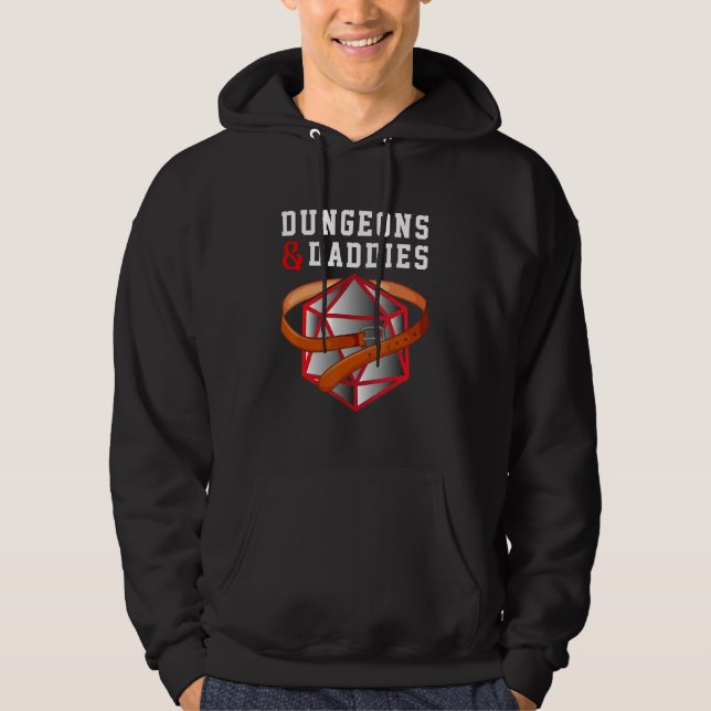 Dungeons + Daddies Nerdy Dirty Humor Submissive Su Hoodie (Front)