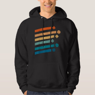 Dungeons Dice , D20 Dragons , Retro D20 RPG  Hoodie