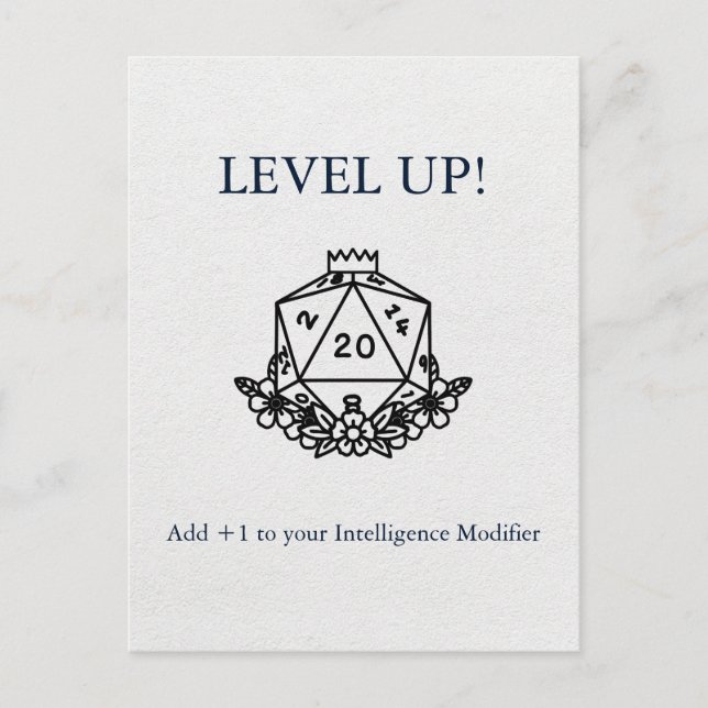 Dungeons & Dragons: Add +1 to Your Wisdom Modifier Postcard (Front)