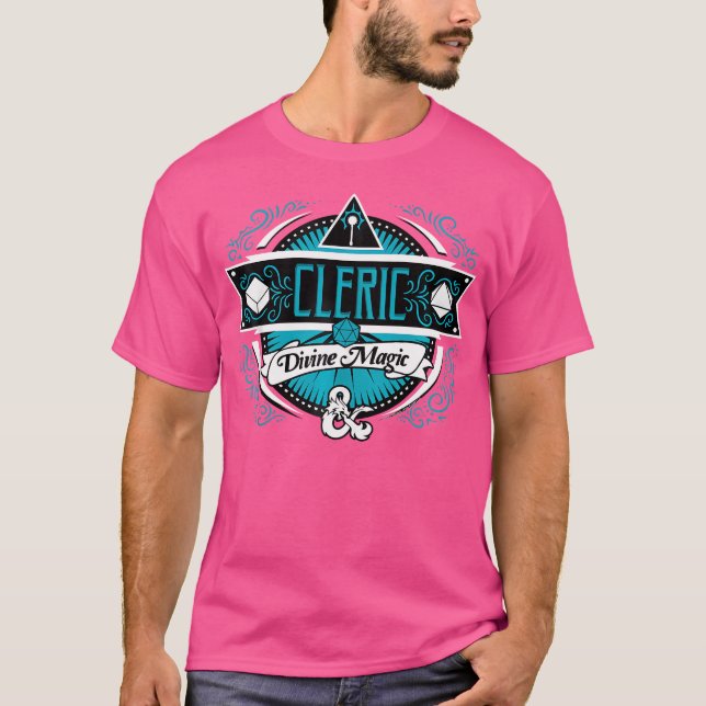 Dungeons  Dragons Cleric Divine Magic Logo T-Shirt (Front)