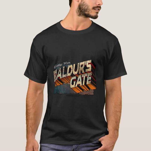 Dungeons & Dragons Greetings From Baldur'S Gate T-Shirt (Front)