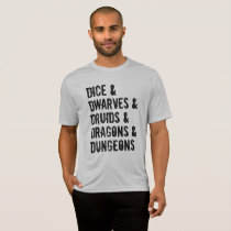 Dungeons Dragons Inspired Words List Men's T-Shirt Dungeons Dragons Inspired Words List Men's T-Shirt