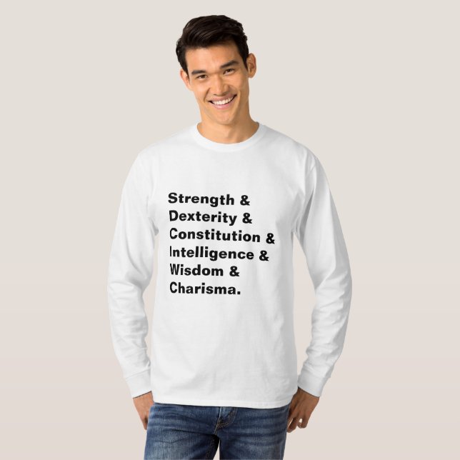 Dungeons Dragons Inspired Words List Men's T-Shirt (Front Full)