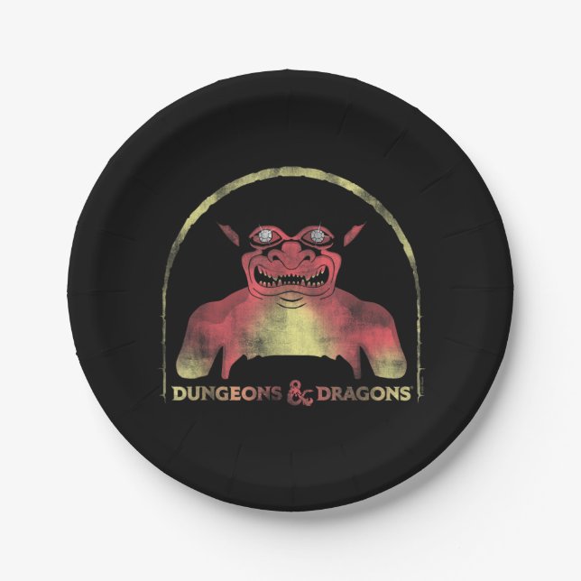 Dungeons & Dragons Old School Player's Handbook Paper Plates (Front)