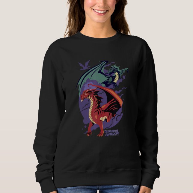 Dungeons & Dragons Red & Black Dragons Portrait Sweatshirt (Front)