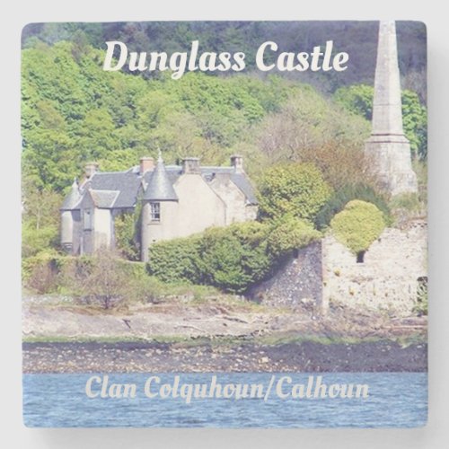 Dunglass Castle   Clan ColquhounCalhoun Stone Coaster